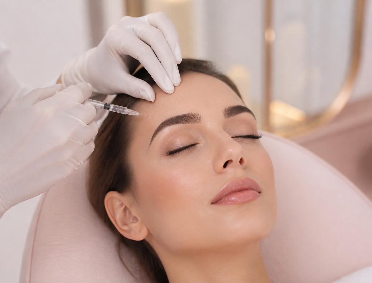 Aplicação de toxina botulínica (botox) na Clínica Além da Pele em Foz do Iguaçu